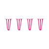 DIY Hairpin Legs Hairpin Legs 11" / Fuchsia / 1/2" Hairpin Legs Set of 4, 3-Rod Design - Fuchsia Powder Coated Finish