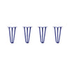 DIY Hairpin Legs Hairpin Legs 11" / Midnight Blue (Navy) / 1/2" Hairpin Legs Set of 4, 3-Rod Design - Midnight Blue (Navy) Powder Coated Finish