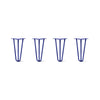 DIY Hairpin Legs Hairpin Legs 11" / Midnight Blue (Navy) / 3/8" Hairpin Legs Set of 4, 3-Rod Design - Midnight Blue (Navy) Powder Coated Finish