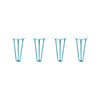 DIY Hairpin Legs Hairpin Legs 11" / Teal / 3/8" Hairpin Legs Set of 4, 3-Rod Design - Teal Powder Coated Finish