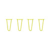 DIY Hairpin Legs Hairpin Legs 11" / Yellow / 1/2" Hairpin Legs Set of 4, 2-Rod Design - Yellow Powder Coated Finish