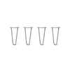 DIY Hairpin Legs Hairpin Legs 12" / Raw Steel / 1/2" Hairpin Legs Set of 4, 2-Rod Design - Raw Steel