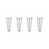 DIY Hairpin Legs Hairpin Legs 13" / Grey / 3/8" Hairpin Legs Set of 4, 3-Rod Design - Grey Powder Coated Finish