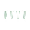DIY Hairpin Legs Hairpin Legs 13" / Mint / 3/8" Hairpin Legs Set of 4, 3-Rod Design - Mint Powder Coated Finish