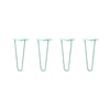 DIY Hairpin Legs Hairpin Legs 13" / Turquoise / 3/8" Hairpin Legs Set of 4, 2-Rod Design - Turquoise Powder Coated Finish