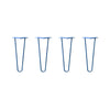 DIY Hairpin Legs Hairpin Legs 14" / Blue / 3/8" Hairpin Legs Set of 4, 2-Rod Design - Blue Powder Coated Finish