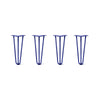 DIY Hairpin Legs Hairpin Legs 14" / Midnight Blue (Navy) / 3/8" Hairpin Legs Set of 4, 3-Rod Design - Midnight Blue (Navy) Powder Coated Finish
