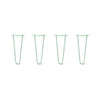Hairpin Legs Set of 4, 2-Rod Design - Mint Powder Coated Finish