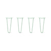 DIY Hairpin Legs Hairpin Legs 14" / Mint / 1/2" Hairpin Legs Set of 4, 2-Rod Design - Mint Powder Coated Finish