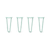 DIY Hairpin Legs Hairpin Legs 14" / Turquoise / 1/2" Hairpin Legs Set of 4, 2-Rod Design - Turquoise Powder Coated Finish