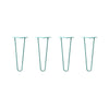 DIY Hairpin Legs Hairpin Legs 14" / Turquoise / 3/8" Hairpin Legs Set of 4, 2-Rod Design - Turquoise Powder Coated Finish
