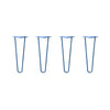 DIY Hairpin Legs Hairpin Legs 15" / Blue / 3/8" Hairpin Legs Set of 4, 2-Rod Design - Blue Powder Coated Finish