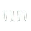 DIY Hairpin Legs Hairpin Legs 15" / Mint / 1/2" Hairpin Legs Set of 4, 2-Rod Design - Mint Powder Coated Finish