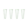 Hairpin Legs Set of 4, 2-Rod Design - Mint Powder Coated Finish