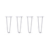 DIY Hairpin Legs Hairpin Legs 16" / Grey / 1/2" Hairpin Legs Set of 4, 2-Rod Design - Grey Powder Coated Finish