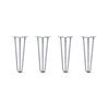DIY Hairpin Legs Hairpin Legs 16" / Grey / 3/8" Hairpin Legs Set of 4, 3-Rod Design - Grey Powder Coated Finish