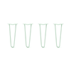 Hairpin Legs Set of 4, 2-Rod Design - Mint Powder Coated Finish