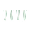 DIY Hairpin Legs Hairpin Legs 16" / Mint / 1/2" Hairpin Legs Set of 4, 3-Rod Design - Mint Powder Coated Finish