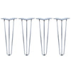 DIY Hairpin Legs Hairpin Legs 16" / Raw Steel / 3/8" Set of 4 - 3 Rod Hairpin Legs