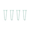 DIY Hairpin Legs Hairpin Legs 16" / Turquoise / 1/2" Hairpin Legs Set of 4, 2-Rod Design - Turquoise Powder Coated Finish