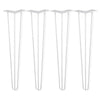 DIY Hairpin Legs Hairpin Legs 16" / White / 3/8" Set of 4 - 3 Rod Hairpin Legs