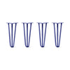 DIY Hairpin Legs Hairpin Legs 17" / Midnight Blue (Navy) / 1/2" Hairpin Legs Set of 4, 3-Rod Design - Midnight Blue (Navy) Powder Coated Finish