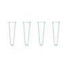 Hairpin Legs Set of 4, 2-Rod Design - Mint Powder Coated Finish