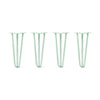 DIY Hairpin Legs Hairpin Legs 17" / Mint / 1/2" Hairpin Legs Set of 4, 3-Rod Design - Mint Powder Coated Finish