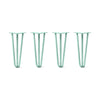 DIY Hairpin Legs Hairpin Legs 17" / Turquoise / 1/2" Hairpin Legs Set of 4, 3-Rod Design - Turquoise Powder Coated Finish
