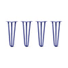 DIY Hairpin Legs Hairpin Legs 18" / Midnight Blue (Navy) / 1/2" Hairpin Legs Set of 4, 3-Rod Design - Midnight Blue (Navy) Powder Coated Finish