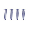 DIY Hairpin Legs Hairpin Legs 18" / Midnight Blue (Navy) / 3/8" Hairpin Legs Set of 4, 3-Rod Design - Midnight Blue (Navy) Powder Coated Finish