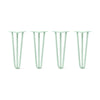 DIY Hairpin Legs Hairpin Legs 18" / Mint / 1/2" Hairpin Legs Set of 4, 3-Rod Design - Mint Powder Coated Finish