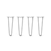 DIY Hairpin Legs Hairpin Legs 18" / Raw Steel / 1/2" Hairpin Legs Set of 4, 2-Rod Design - Raw Steel
