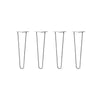 DIY Hairpin Legs Hairpin Legs 18" / Raw Steel / 3/8" Hairpin Legs Set of 4, 2-Rod Design - Raw Steel