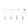DIY Hairpin Legs Hairpin Legs 18" / Raw Steel / 3/8" Hairpin Legs Set of 4, 3-Rod Design - Raw Steel