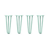 DIY Hairpin Legs Hairpin Legs 18" / Turquoise / 1/2" Hairpin Legs Set of 4, 3-Rod Design - Turquoise Powder Coated Finish