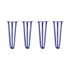 DIY Hairpin Legs Hairpin Legs 19" / Midnight Blue (Navy) / 1/2" Hairpin Legs Set of 4, 3-Rod Design - Midnight Blue (Navy) Powder Coated Finish