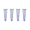 DIY Hairpin Legs Hairpin Legs 19" / Midnight Blue (Navy) / 3/8" Hairpin Legs Set of 4, 3-Rod Design - Midnight Blue (Navy) Powder Coated Finish