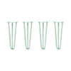 DIY Hairpin Legs Hairpin Legs 19" / Mint / 1/2" Hairpin Legs Set of 4, 3-Rod Design - Mint Powder Coated Finish