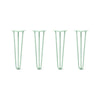 DIY Hairpin Legs Hairpin Legs 19" / Mint / 3/8" Hairpin Legs Set of 4, 3-Rod Design - Mint Powder Coated Finish