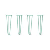DIY Hairpin Legs Hairpin Legs 19" / Turquoise / 3/8" Hairpin Legs Set of 4, 3-Rod Design - Turquoise Powder Coated Finish