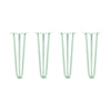 DIY Hairpin Legs Hairpin Legs 20" / Mint / 1/2" Hairpin Legs Set of 4, 3-Rod Design - Mint Powder Coated Finish