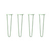 Hairpin Legs Set of 4, 2-Rod Design - Mint Powder Coated Finish