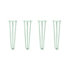 DIY Hairpin Legs Hairpin Legs 20" / Mint / 3/8" Hairpin Legs Set of 4, 3-Rod Design - Mint Powder Coated Finish