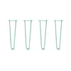 DIY Hairpin Legs Hairpin Legs 20" / Turquoise / 1/2" Hairpin Legs Set of 4, 2-Rod Design - Turquoise Powder Coated Finish