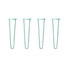 DIY Hairpin Legs Hairpin Legs 20" / Turquoise / 3/8" Hairpin Legs Set of 4, 2-Rod Design - Turquoise Powder Coated Finish