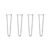 DIY Hairpin Legs Hairpin Legs 21" / Grey / 1/2" Hairpin Legs Set of 4, 2-Rod Design - Grey Powder Coated Finish