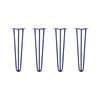 DIY Hairpin Legs Hairpin Legs 21" / Midnight Blue (Navy) / 3/8" Hairpin Legs Set of 4, 3-Rod Design - Midnight Blue (Navy) Powder Coated Finish