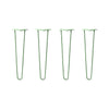 DIY Hairpin Legs Hairpin Legs 21" / Mint / 1/2" Hairpin Legs Set of 4, 2-Rod Design - Mint Powder Coated Finish