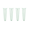 DIY Hairpin Legs Hairpin Legs 21" / Mint / 1/2" Hairpin Legs Set of 4, 3-Rod Design - Mint Powder Coated Finish
